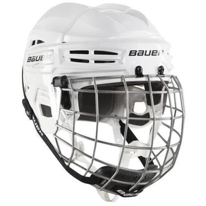 Bauer IMS 5.0 Combo SR Biała L Kask hokejowy