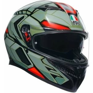 AGV K3 Decept Matt Black/Green/Red M Přilba