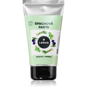 Leros Sprchová pasta bazalka & verbena prírodná pasta pre výživu a hydratáciu 130 ml