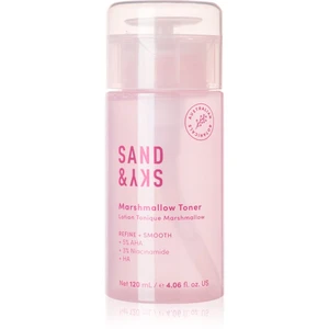 Sand & Sky The Essentials Marshmallow Toner jemné exfoliační tonikum pro obnovu povrchu pleti 120 ml