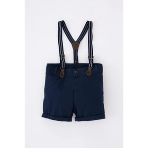 DEFACTO Baby Boy Basic Gabardine Shorts Suspended 2-Piece Set