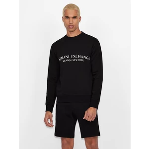 Black Men's Sweatshirt with Armani Exchange - Men
