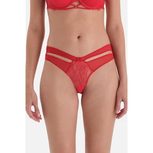 Dagi Red Thread And Lace Detail Brazillian