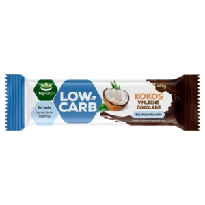 Topnatur LOW CARB tyčinka Kokos v mléčné čokoládě 40 g