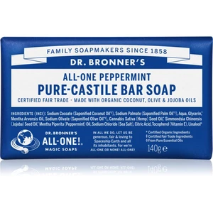 Dr. Bronner’s Peppermint tuhé mýdlo 140 g