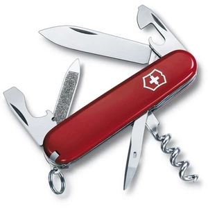 Švýcarský kapesní nožík Victorinox Sportsman, nerezová ocel, červená