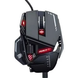 Optická herná myš MadCatz R.A.T. 8 + MR05DCINBL000-0, ergonomická, podsvietenie, gélová opierka pod zápästie, úprava hmotnosti, integrovaná profilová