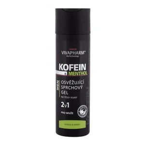 Vivapharm Kofeinový sprchový gel 2v1 s mentholem pro muže 200 ml