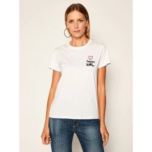 Koszulka damska Karl Lagerfeld Forever Karl T-Shirt 205W1702 100