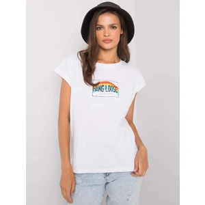 Women's white cotton t-shirt