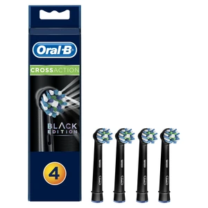 Oral B Cross Action EB 50 Black náhradní hlavice pro zubní kartáček 4 ks