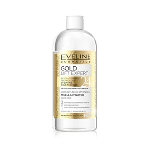 Eveline Cosmetics Gold Lift Expert čistiaca micelárna voda pre zrelú pleť 500 ml