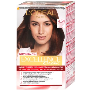 L’Oréal Paris Excellence Creme barva na vlasy odstín 4.54 Natural Dark Copper Mahagony