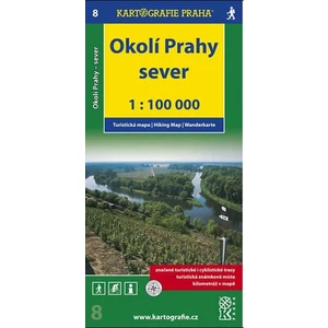Okolí Prahy Sever 1:100 000 (Turistická mapa 8)