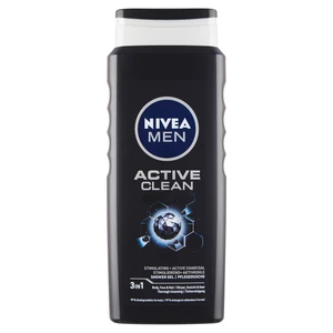 Nivea Men Active Clean sprchový gel na obličej, tělo a vlasy pro muže 500 ml