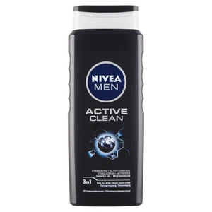 Nivea Men Active Clean sprchový gel na obličej, tělo a vlasy pro muže 500 ml