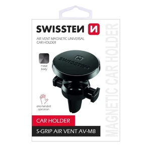 Magnetický držák do ventilace auta Swissten S-Grip AV-M8, černý