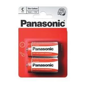 Batérie zinkovo-uhlíková Panasonic C, R14, blistr 2ks (R14RZ/2BP...