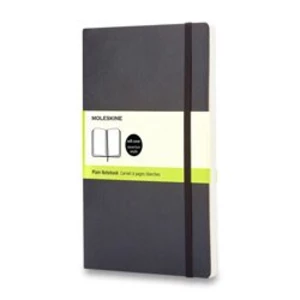 Moleskine - zápisník v měkkých deskách - 13 x 21 cm, čistý, černý