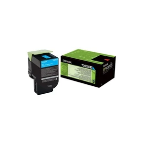 Lexmark 70C2XCE, cyan, 4000 str., extra high capacity, originálny toner