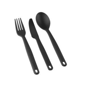 Příbor Sea to summit Camp Cutlery Set - 3pc, Charcoal