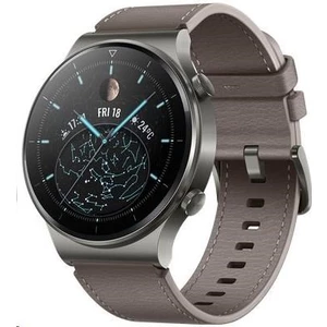 SMART hodinky Huawei Watch GT2 Pro, kožený remienok, šedá