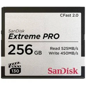 Sandisk extreme pro cfast 2.0 256 gb 525 mb/s vpg130