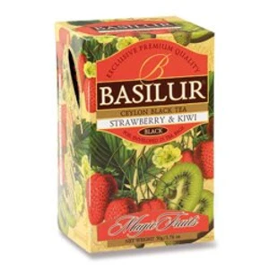 BASILUR Magic Strawberry & Kiwi čierny čaj 20 sáčkov