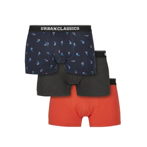 Boxer Shorts 3-Pack Bird Aop+ Boxer Orange + Cha