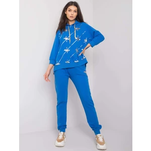 Dark blue tracksuit with pants