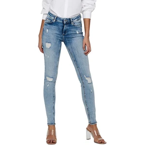 ONLY Dámske džínsy ONLBLUSH LIFE Skinny Fit 15223417 Light Blue Denim S/34