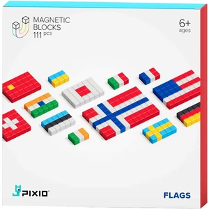 Pixio Magnetická stavebnice Flags