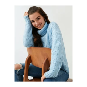 Koton Turtleneck Long Sleeve Knit Sweater