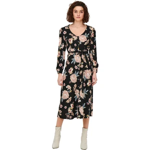 ONLY Dámské šaty ONLPRIME 15251505 Black Flower XS