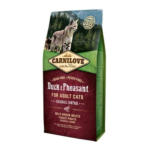 Carnilove Duck and Pheasant Adult Cats–Hairball Control 6kg