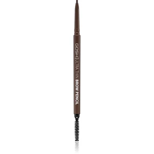 Gosh Ultra Thin precizní tužka na obočí s kartáčkem odstín 003 Dark Brown 0,35 g