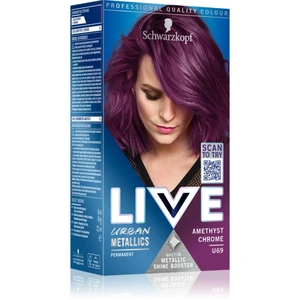 Schwarzkopf LIVE Urban Metallics permanentní barva na vlasy odstín U69 Amethyst Chrome