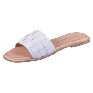 Light Purple Tamaris Leather Slippers - Women