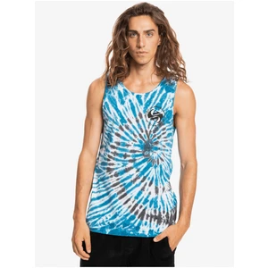 Blue Men's Patterned Tank Top Quiksilver In Circle - Men
