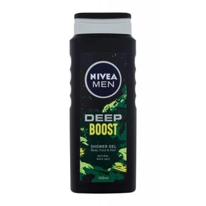 Nivea Men Deep Boost Body, Face & Hair 500 ml sprchový gel pro muže
