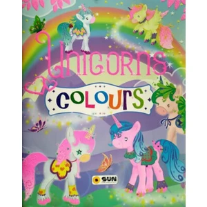 Unicorns colours -- barevné s glitry [Papírenské zboží]