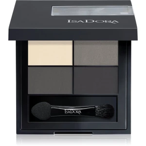 IsaDora Eye Shadow Quartet paletka očních stínů odstín 03 Smoky Eyes 3,5 g