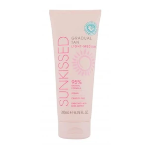 SUNKISSED Samoopalovací mléko pro postupné opálení Light Medium (Gradual Tan) 200 ml