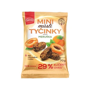 Mini Müsli tyčinky s meruňkami bez lepku 70g