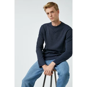 Koton Sweatshirt - Dark blue - Relaxed fit