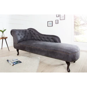Chesterfield leňoška ZETHOS Dekorhome Sivá,Chesterfield leňoška ZETHOS Dekorhome Sivá