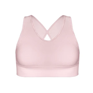 DIM SPORT SEAMLESS PADDED CROP TOP - Dámska športová podprsenka - ružová