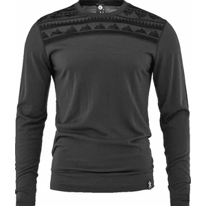 Bula Sous-vêtements thermiques Aztec Merino Wool Crew Dark Grey XL