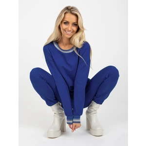 Dark blue women's tracksuit with trousers