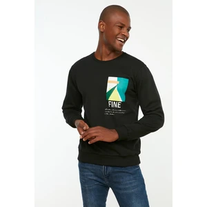 Trendyol Sweatshirt - Black - Regular fit